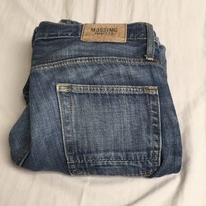 ✅ MOSSIMO SUPPLY CO Distressed Slim Straight Fit Denim Jeans Waist 30 Length 32